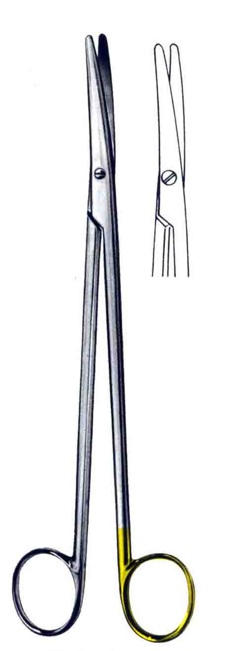METZENBAUM ALTIN SAPLI  MAKAS EĞRİ 25CM